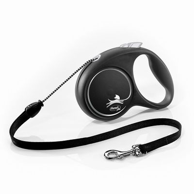 flexi Black Design Seil-Leine schwarz, 5 m