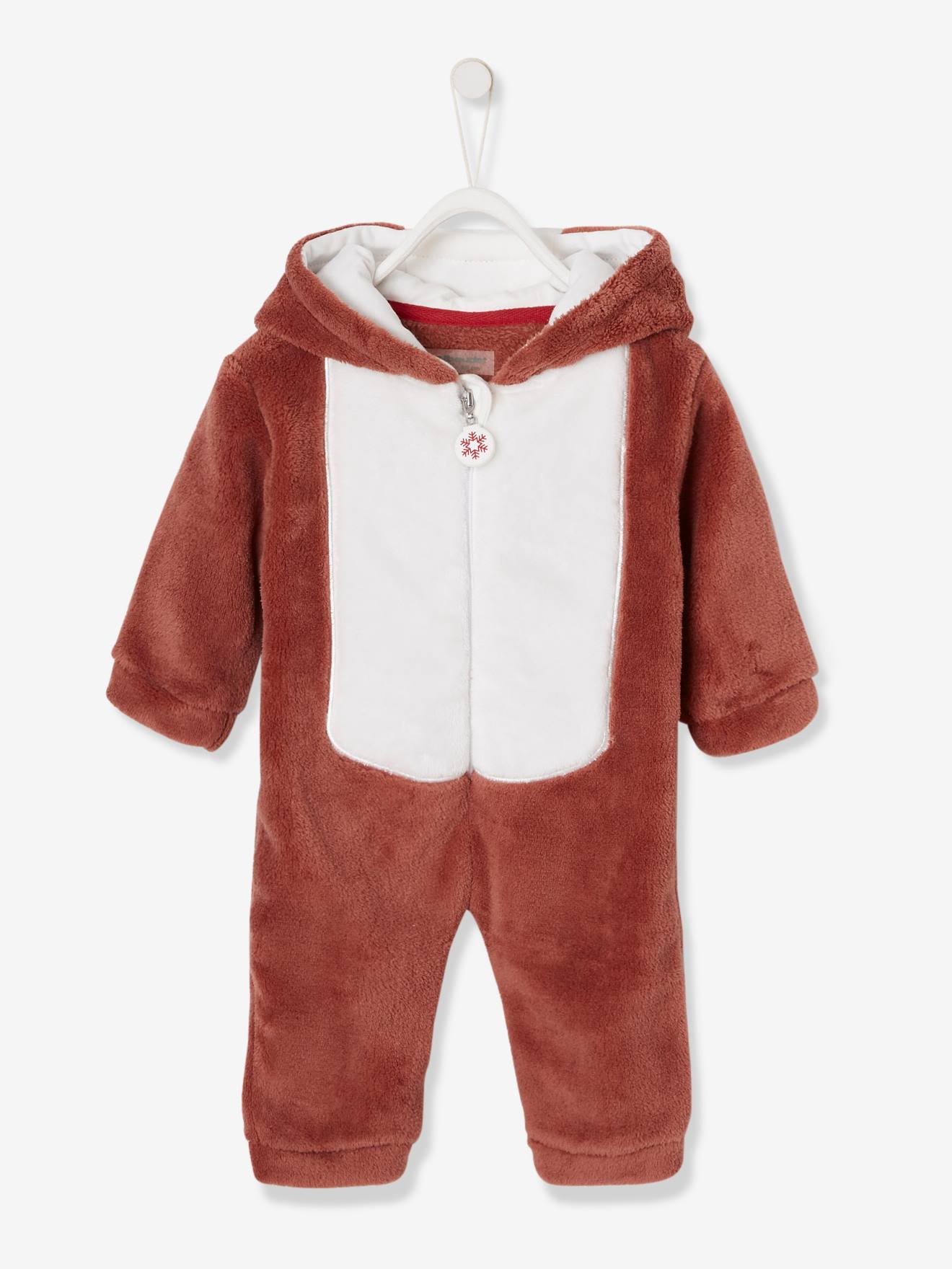 Combinaison bébé esprit renne de Noël moka