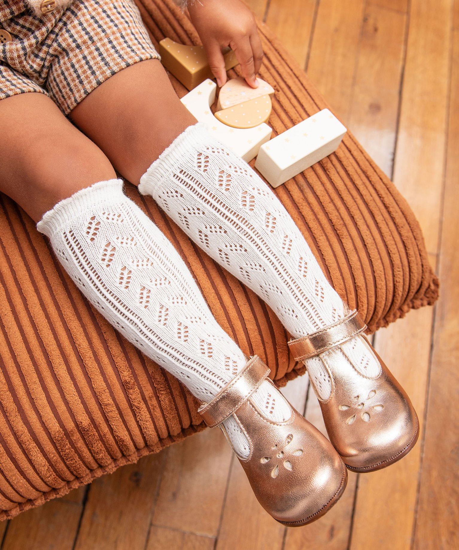 Babies premiers pas bébé fille dessus ajouré en cuir bril... rose | GEMO