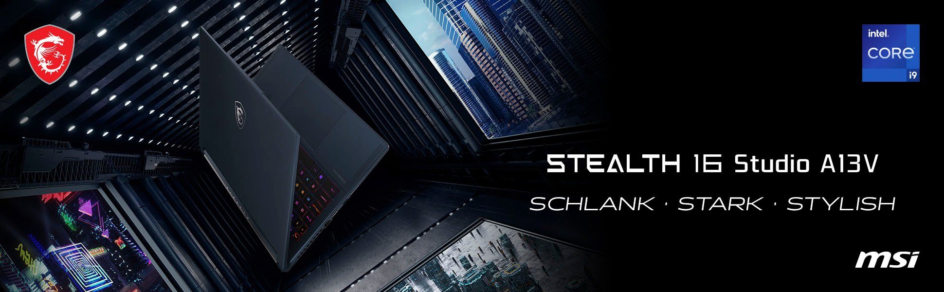 MSI Stealth 16 Studio A13VF-075 Gaming-Notebook (40,7 cm/16 Zoll, Intel Core i7 13700H, GeForce RTX 4060, 2000 GB SSD)