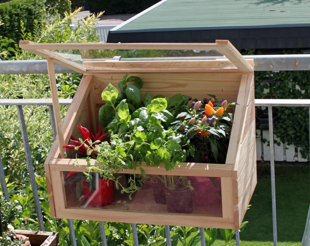 PROMEX Promadino Mini-Gewächshaus-Balkon natur