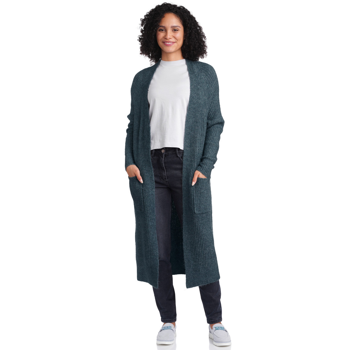 Damen Strickjacke im Long-Style