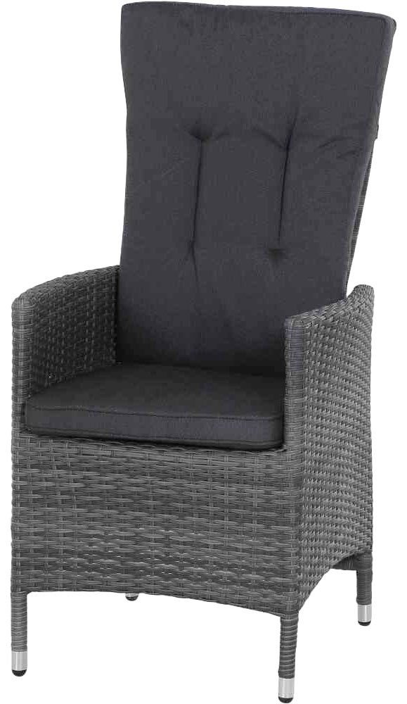 Siena Garden Gartensessel Padova II, Move Sessel, stone-grey, inkl. Kissen