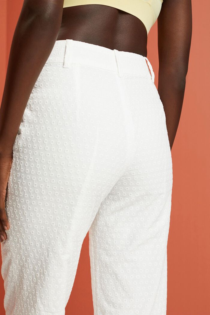 Hose mit Stickerei, 100 % Baumwolle