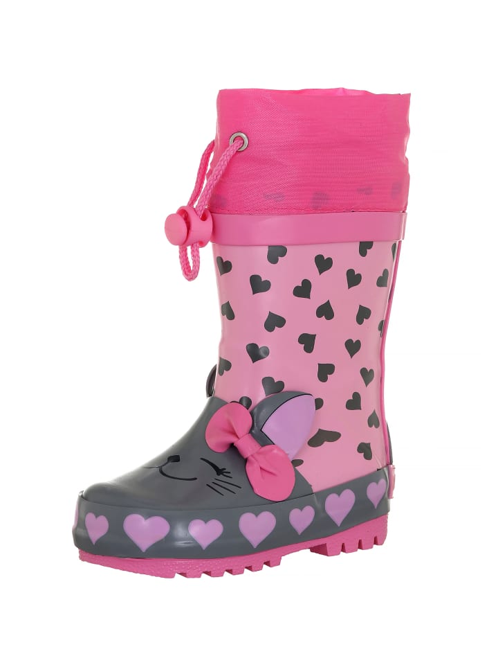 Playshoes Gummistiefel Katze in Rosa günstig kaufen 20
