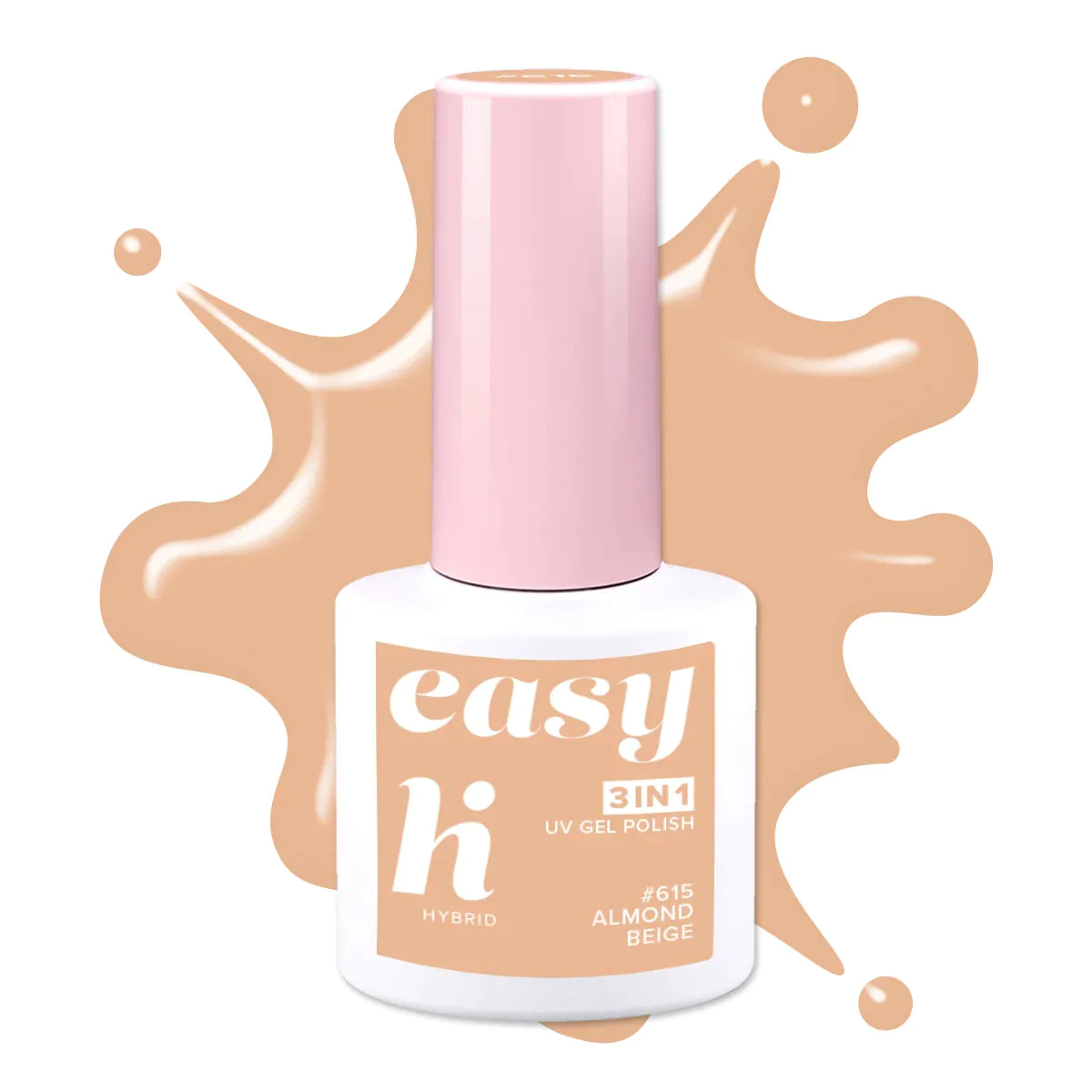 Hi Hybrid Easy 3у1 хибридни лак за нокте, 615 Almond Beige