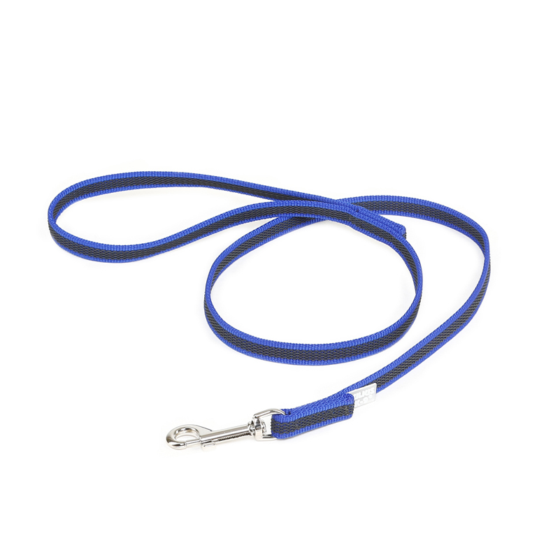 JULIUS-K9 Hundeleinen JULIUS-K9 Führleine 14mm Schlaufe 1 m blau/ grau
