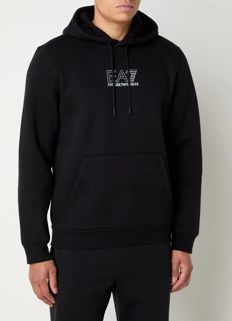 Bluza z kapturem z logo Emporio Armani