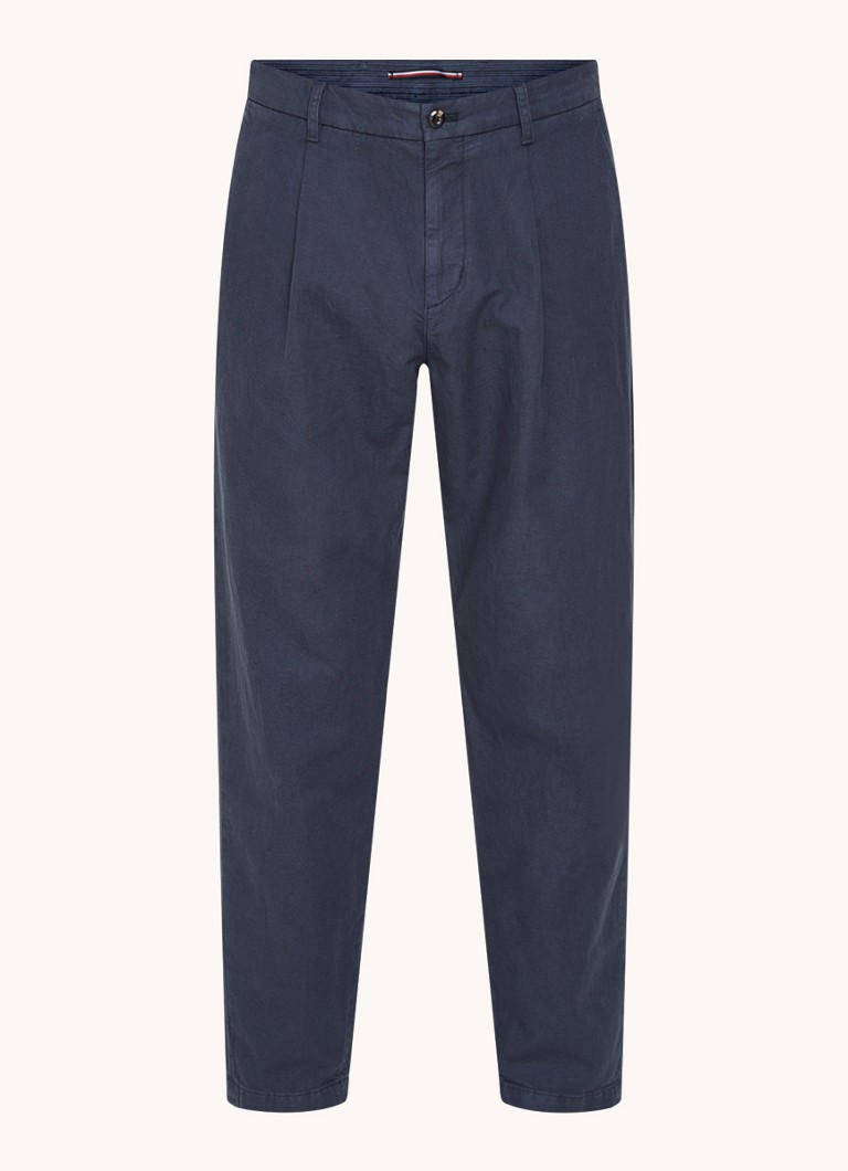 Tommy Hilfiger Harlem konusveida fit chino linenblend un steekzakken