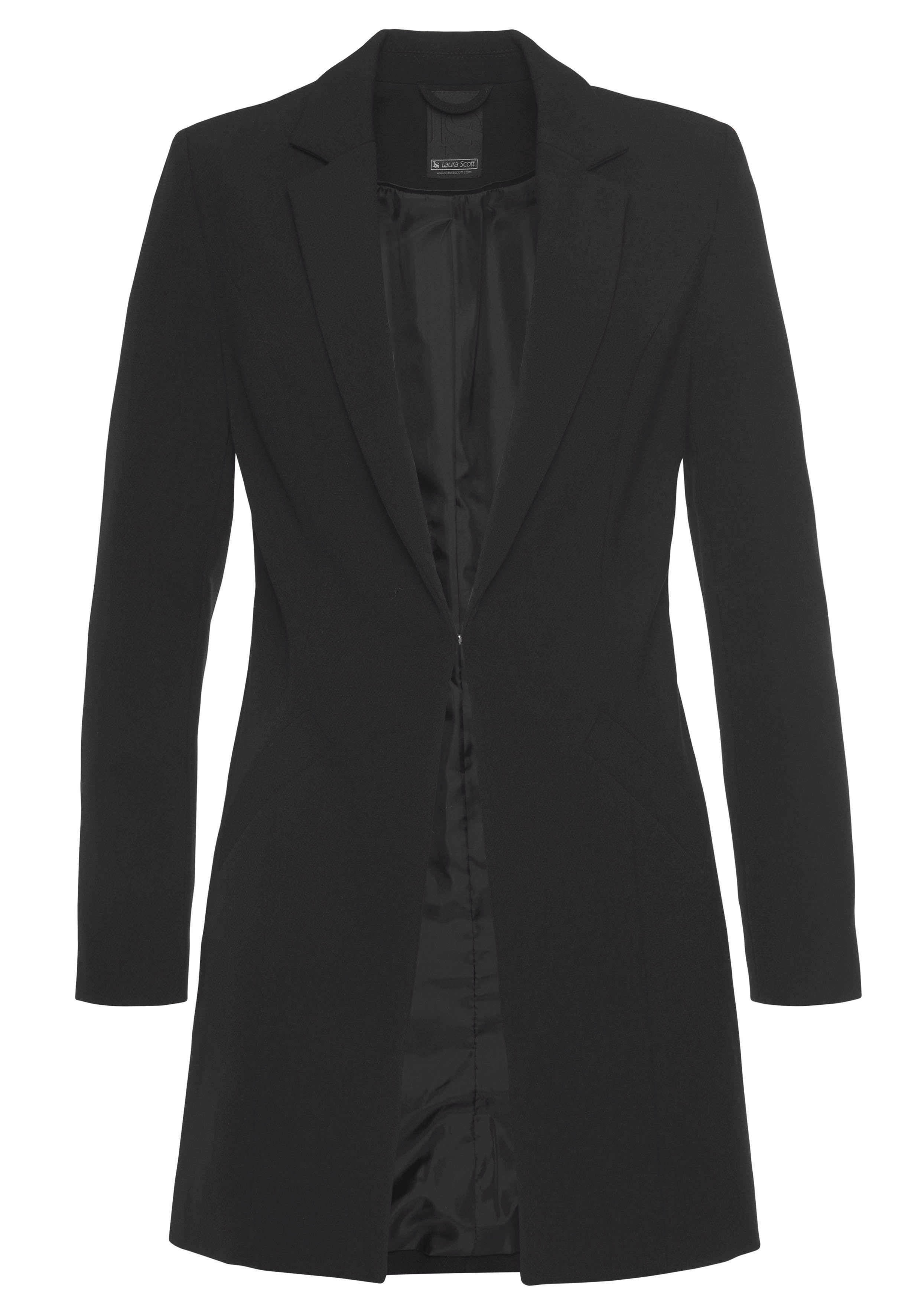 Laura Scott Longblazer mit tiefen Reverskragen