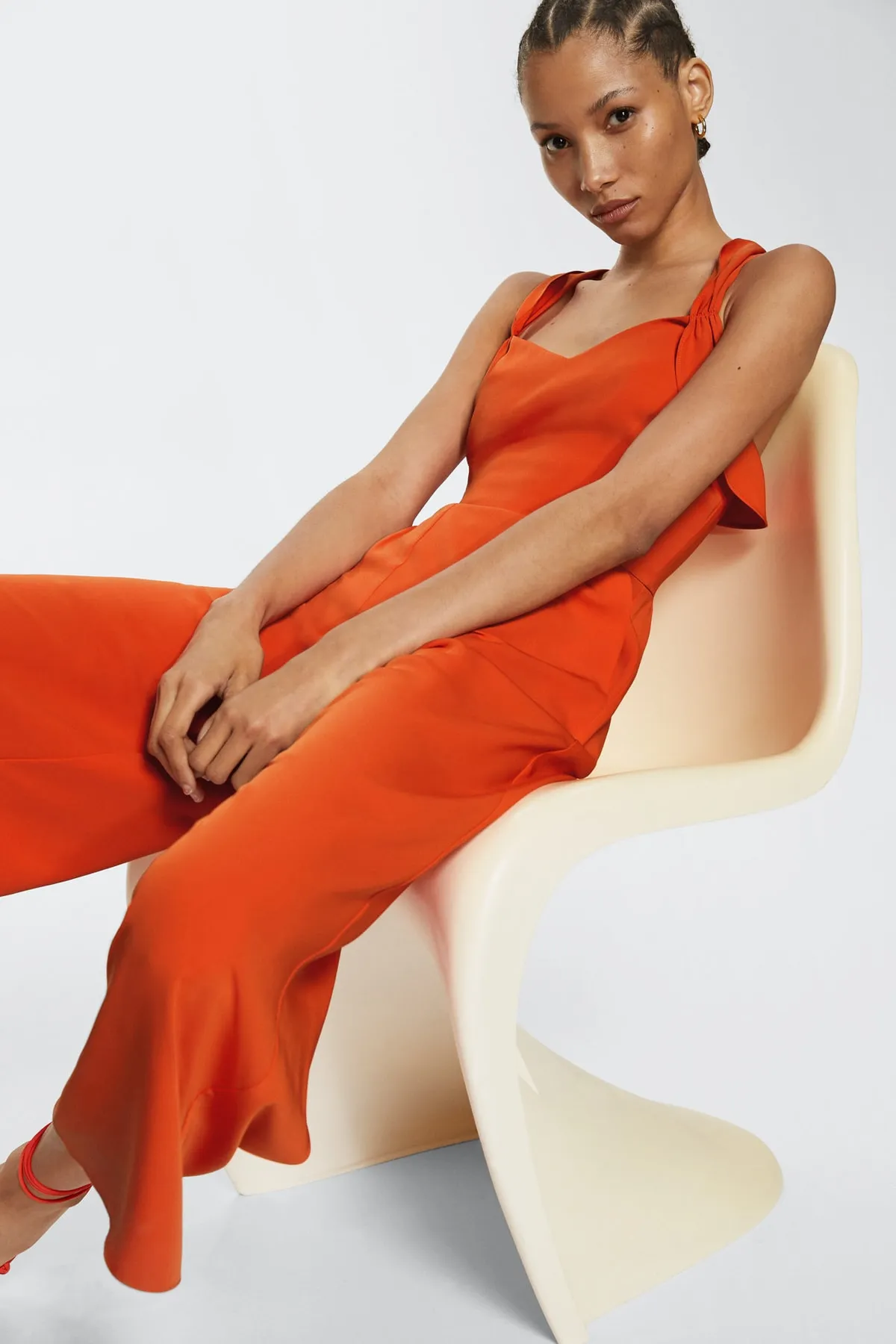MANGO  Jumpsuit - Orange - Regular Fit
