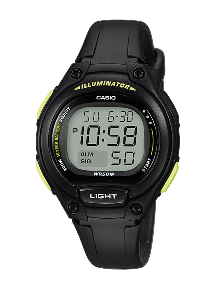 Casio Digital Jugenduhr Silber / Schwarz günstig kaufen onesize