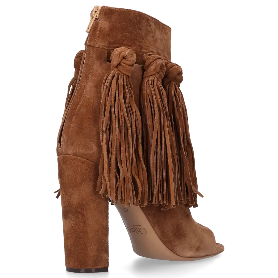 Chloé - Stiefeletten Veloursleder - braun