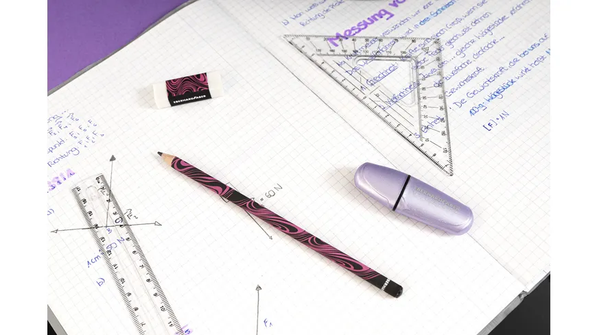 EBERHARD FABER Bleistifte+Radierer neon pink/schwarz BK neon pink nschwarz