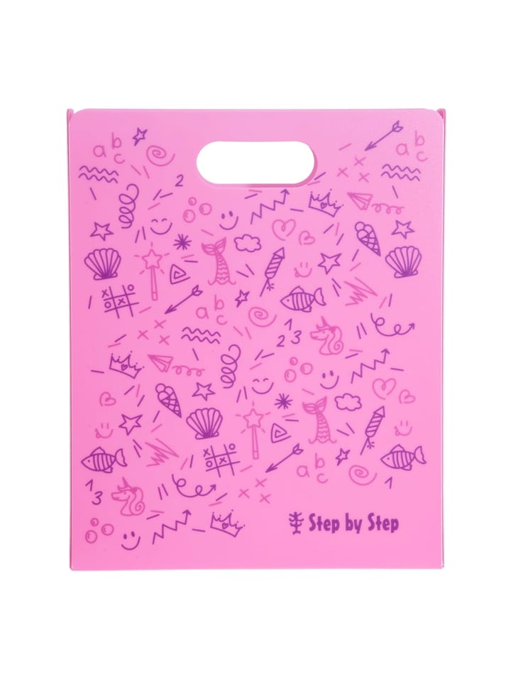 Step by Step Heftbox mit Tragegriff, transparent, bis DIN A4, K in Pink günstig kaufen onesize