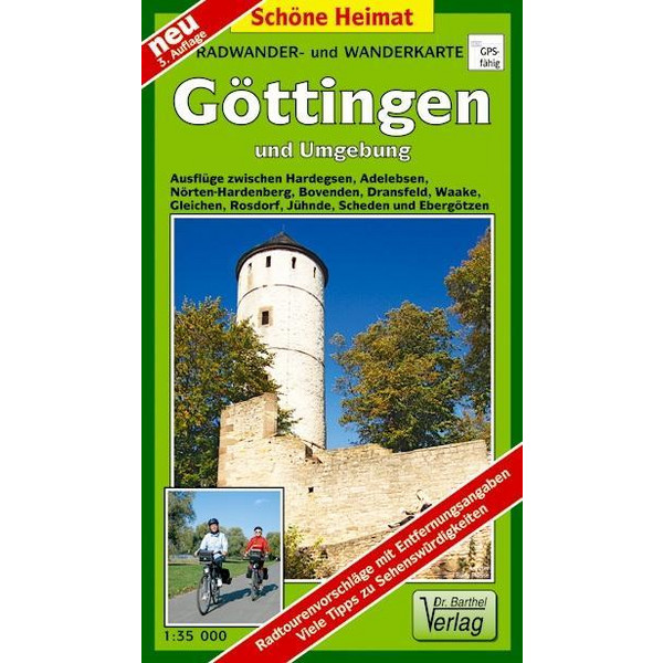 Radwander- und Wanderkarte Göttingen und Umgebung 1 : 35 000 - Wanderkarte