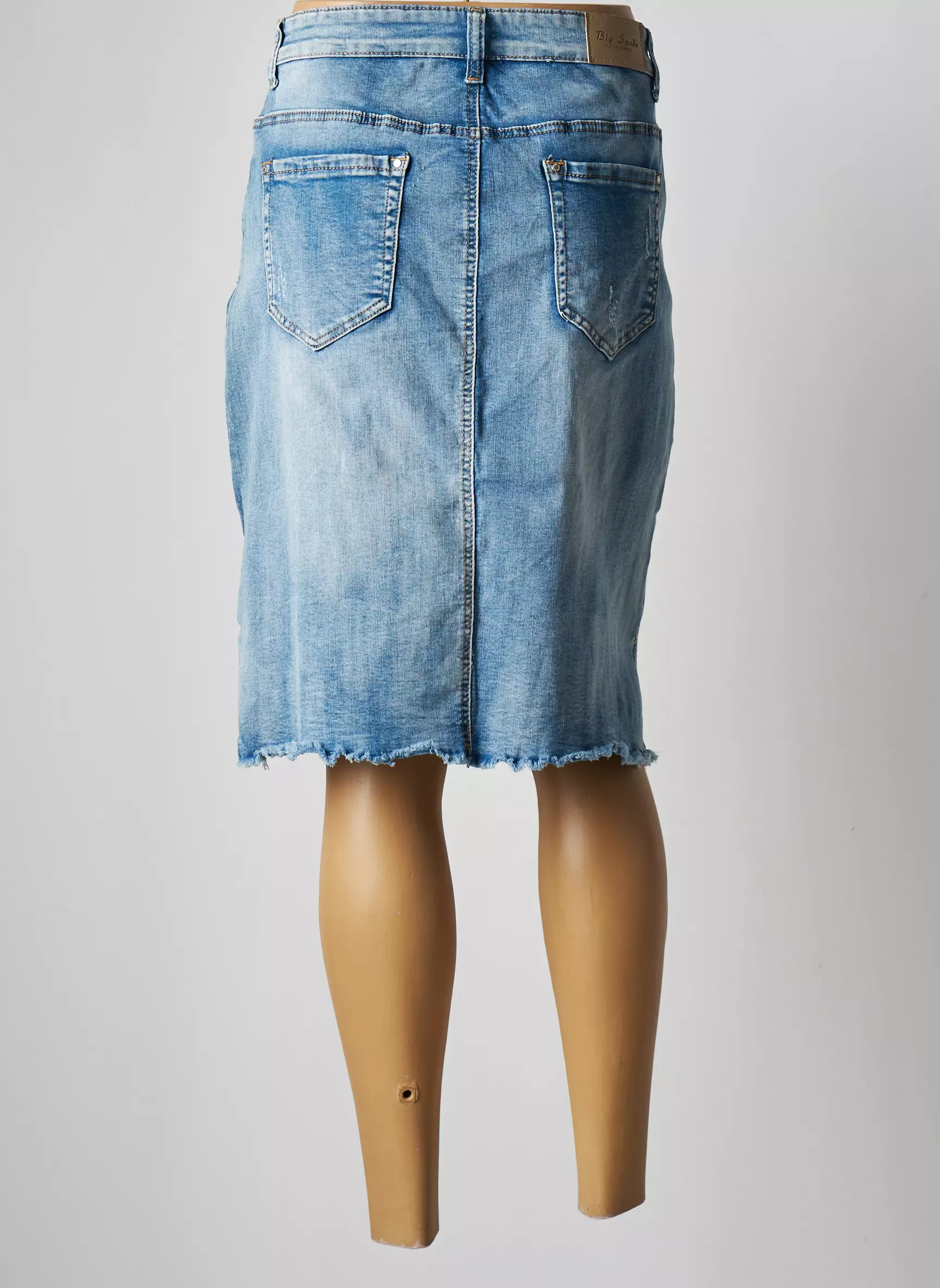 Big Spade Jupes Mi Longues Femme couleur bleu