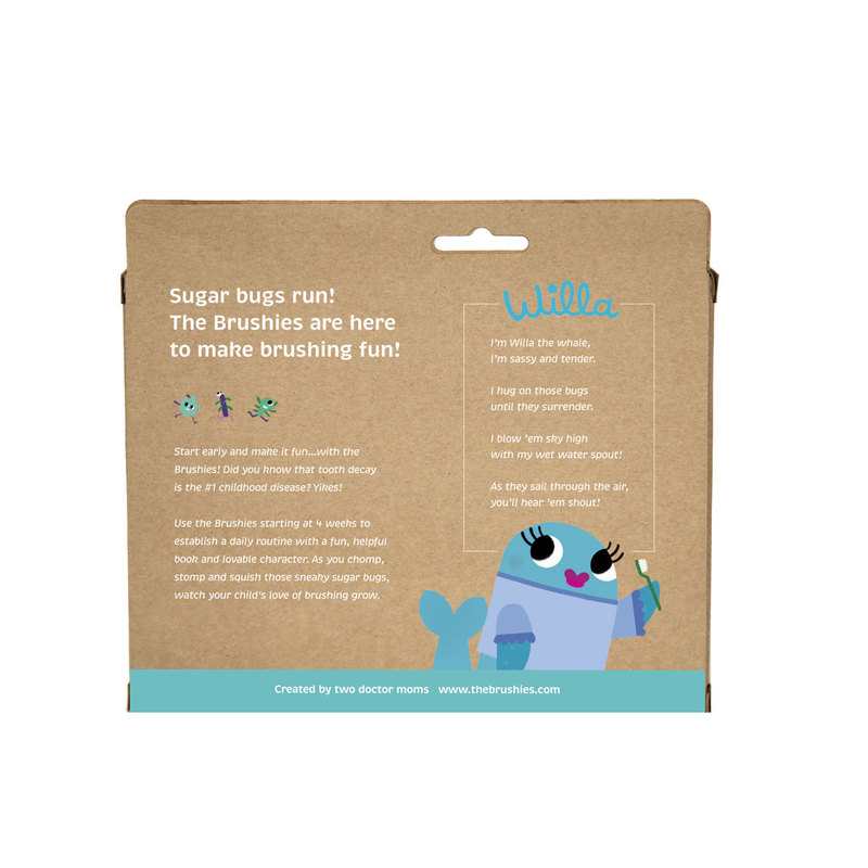 Coffret livre et brossette The Brushies Hélène la baleine