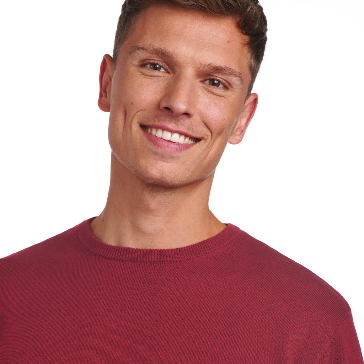 Herren Feinstrickpullover mit Rundhals