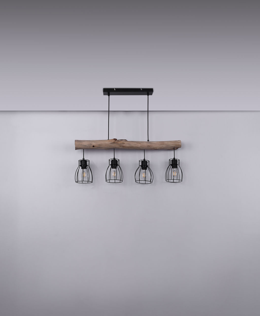 Globo Lighting - MINA - Hängeleuchte Metall schwarz, 4x E27