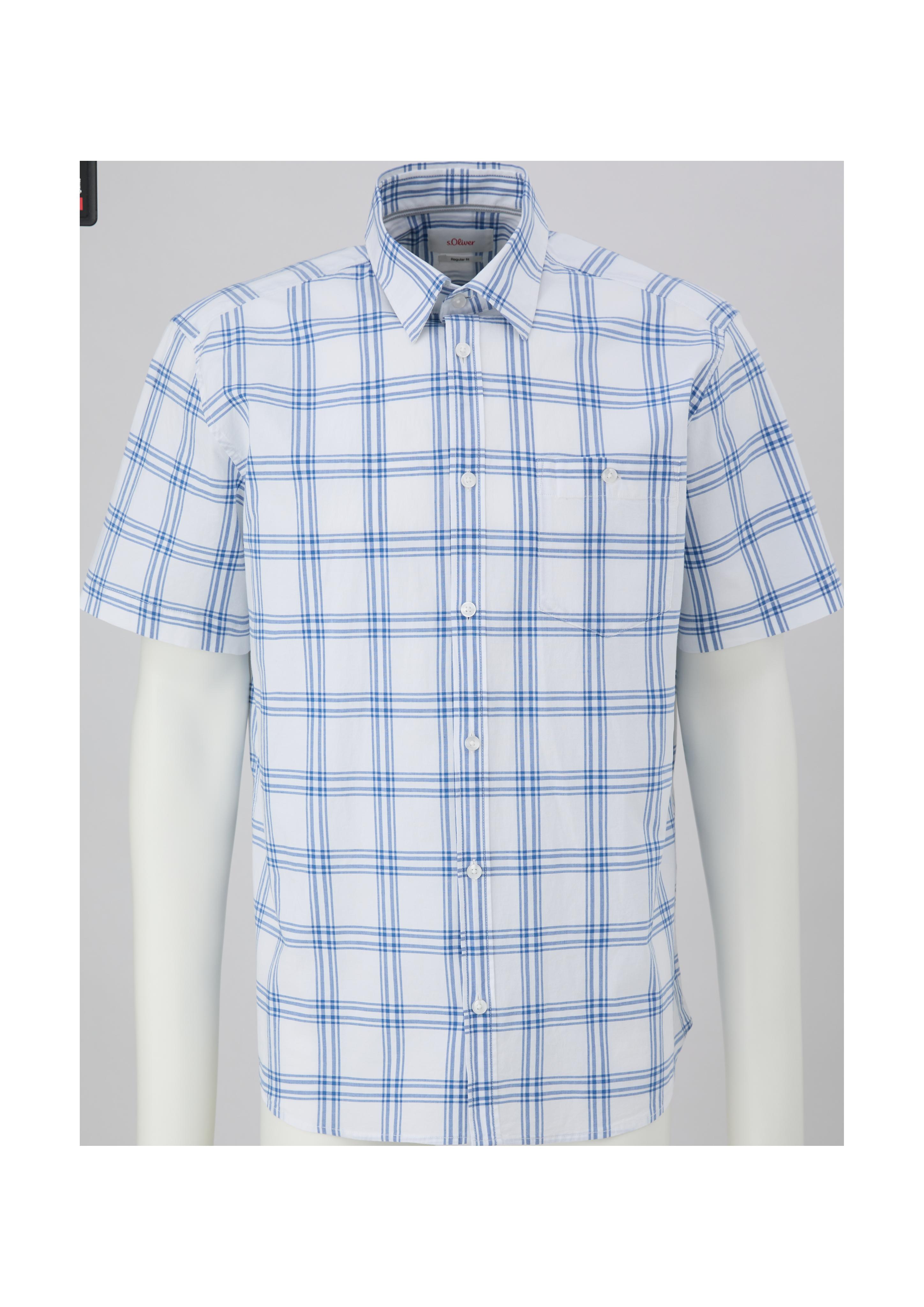 Regular: Kariertes Hemd aus Baumwollstretch  2130999-54N1
