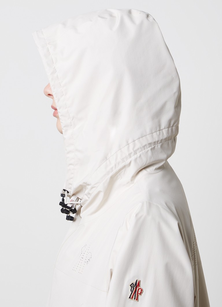 Giacca a vento Moncler con tasche con cerniera e cappuccio