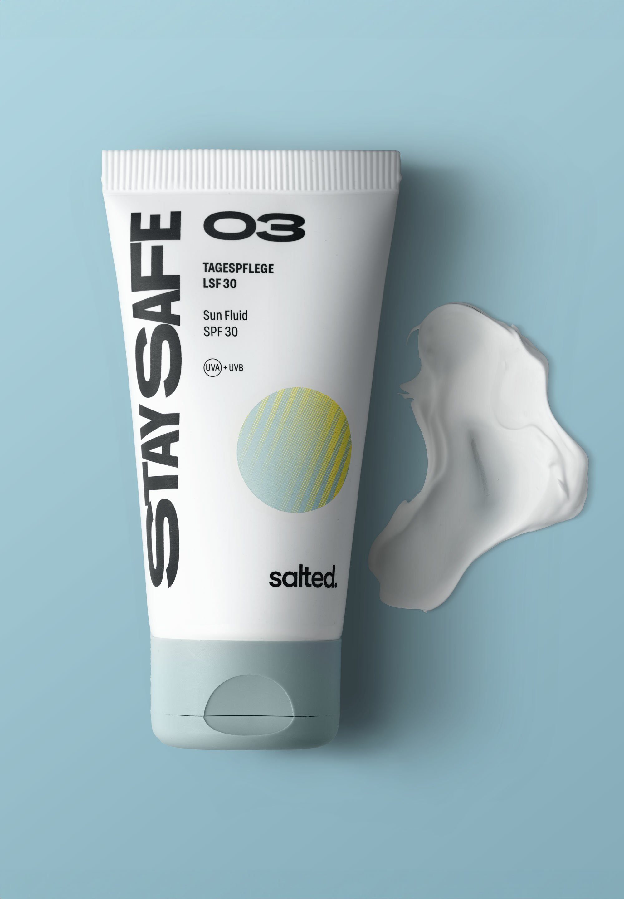 salted. Sonnenschutzcreme Parfümfrei, Tagespflege mit LSF 30