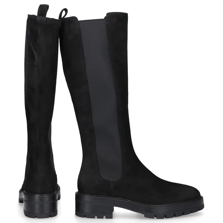 Aquazzura - Stiefel CROSBY Veloursleder - schwarz
