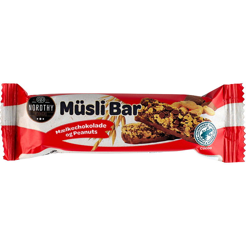 Müslibar 6-pk Peanøtter & melkesjokolade