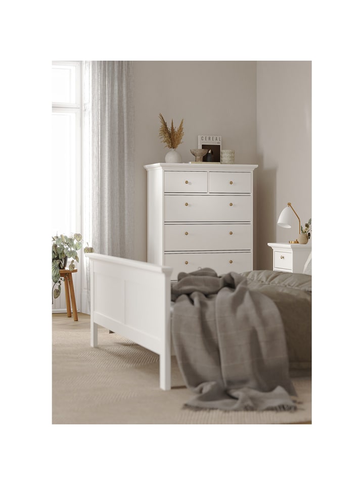 ebuy24 Doppelbett Venedig Weiß 199 x 211 cm günstig kaufen onesize