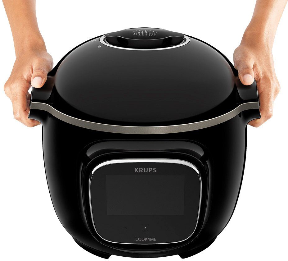 Krups Multikocher CZ9128 Cook4Me Touch, 1600 W, 6 l Schüssel, elektr. Schnellkochtopf, WLAN-fähig, 250 Rezepte, 13 Gareinstellungen