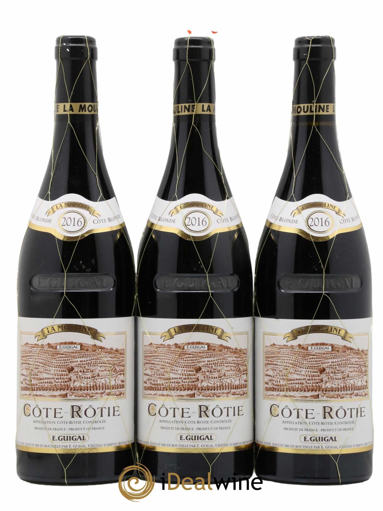 Côte-Rôtie La Mouline Guigal  2016 - Lot de 3 Bouteilles