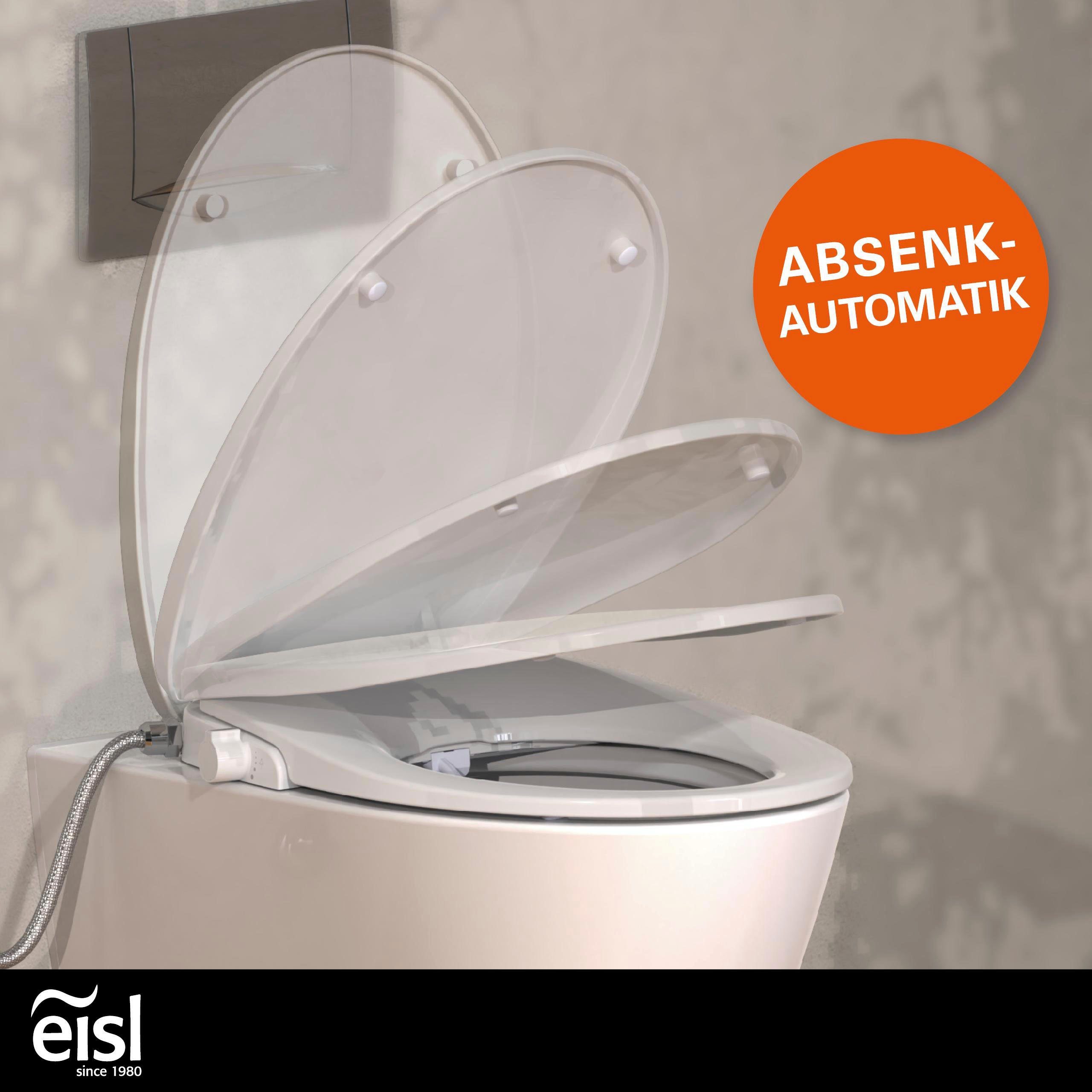 Eisl Dusch-WC-Sitz Bidet Einsatz, Absenkautomatik, Schnellverschluss