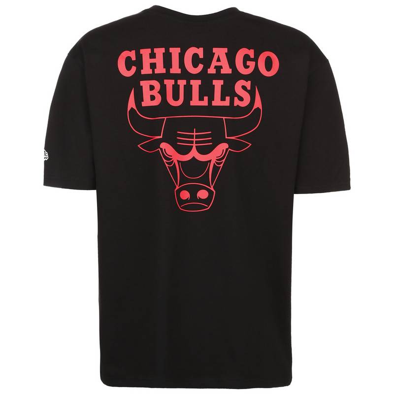 New Era NBA Wordmark Logo Chicago Bulls T-Shirt Herren