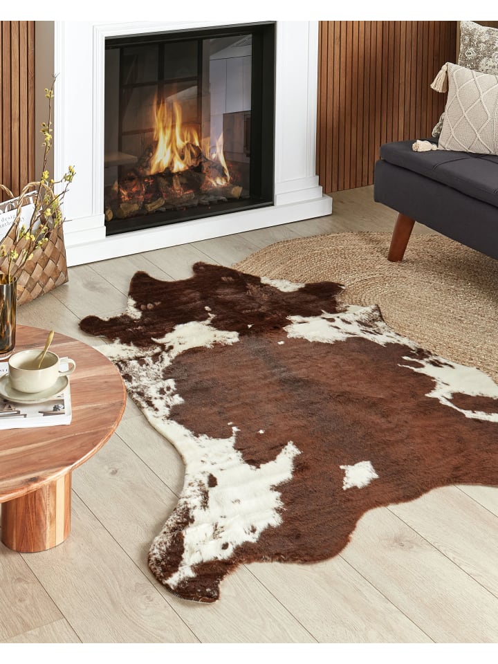 Beliani Schaffell BOGONG in Braun/Weiß - (W) 130 x (H) 1 x (L) 170 cm günstig kaufen onesize