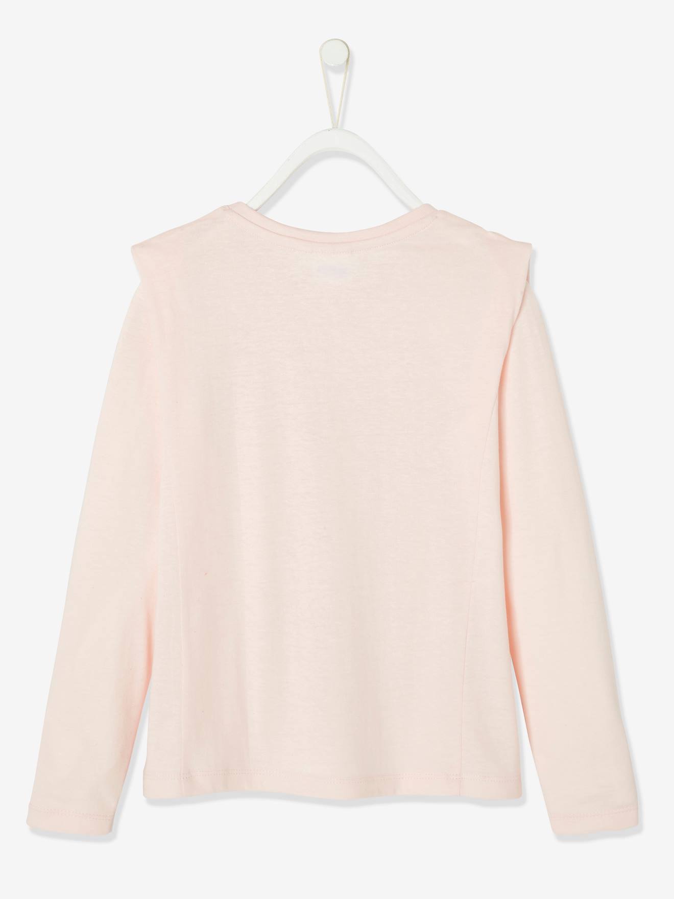 T-shirt manches longues DS® Minnie fille rose avec anime