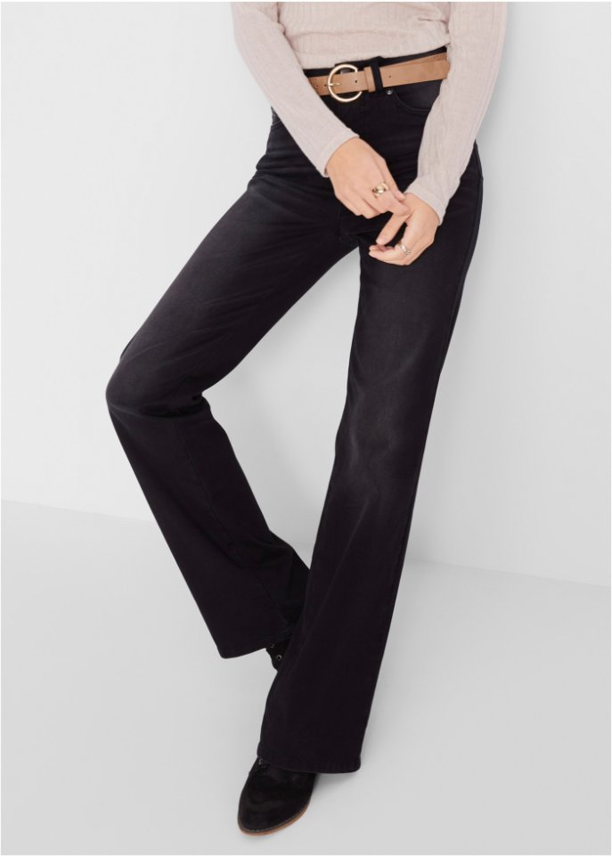 Super-Stretch-Push-Up-Jeans mit Bequembund, Bootcut
