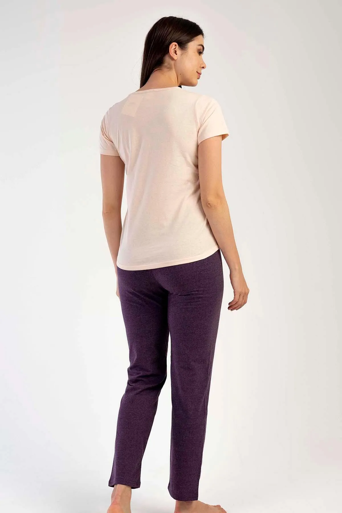 C&City  Kurzarm-Pyjama-Set Hellbraun-441052