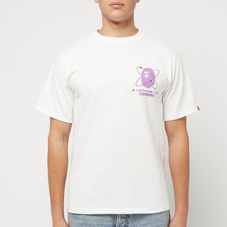 A Bathing Ape Bape Galaxy Ufo Tee M white