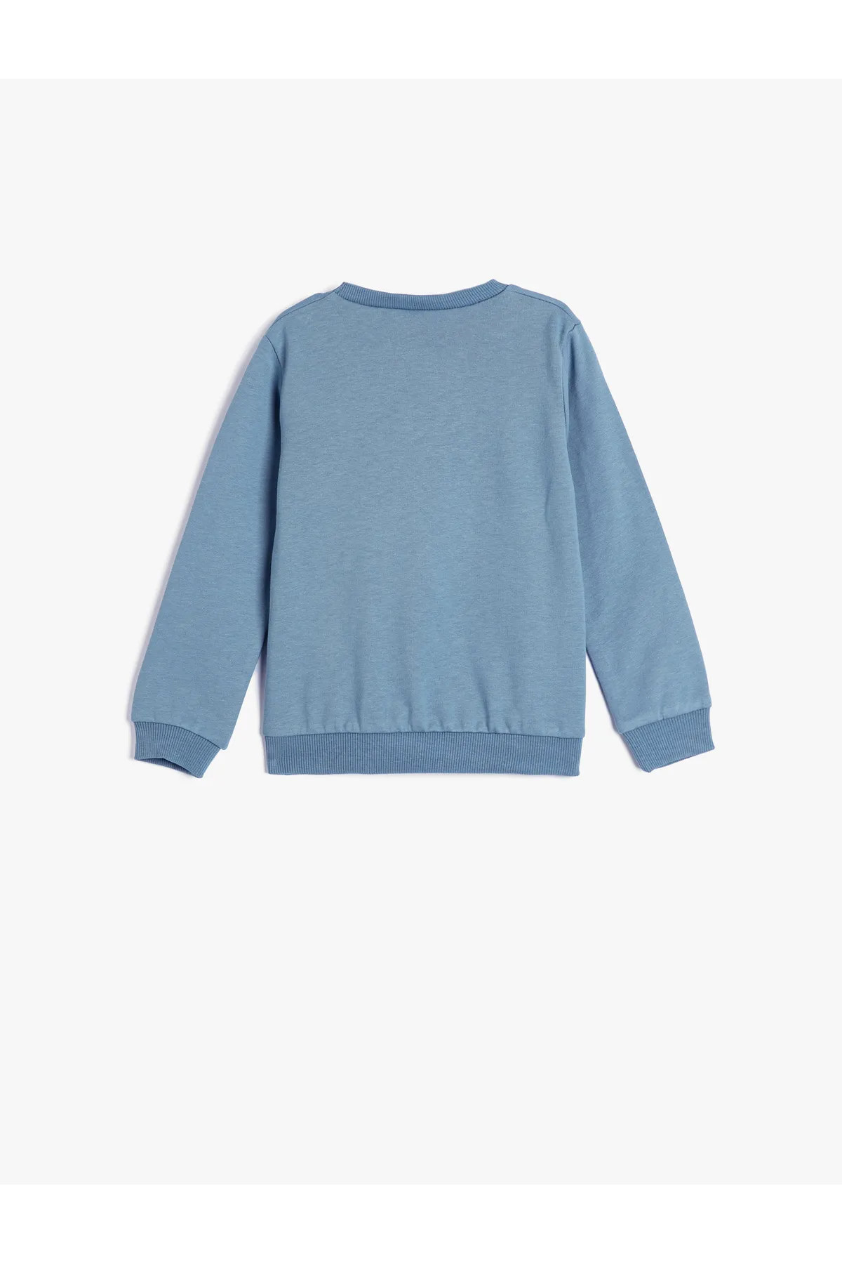Koton  Sweatshirt mit Fox-Stickerei, langärmlig, Rundhalsausschnitt, Baumwolle