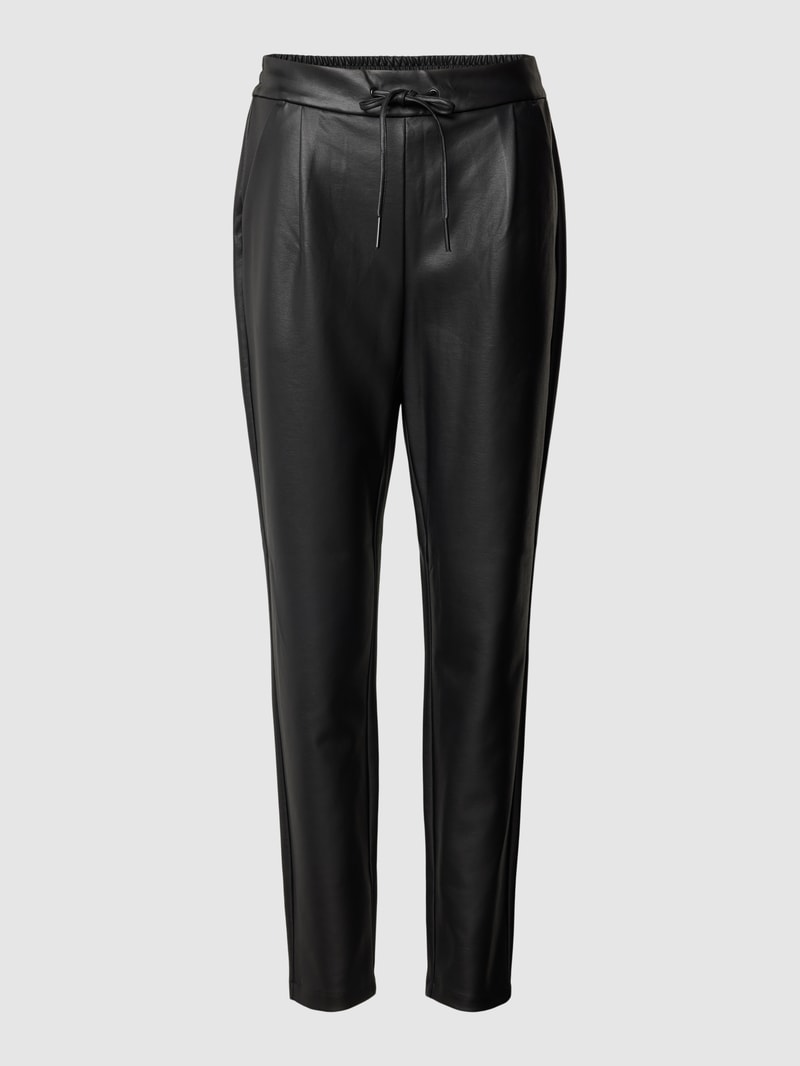 Stoffhose mit Gesäßtaschen Modell 'EVA' in schwarz