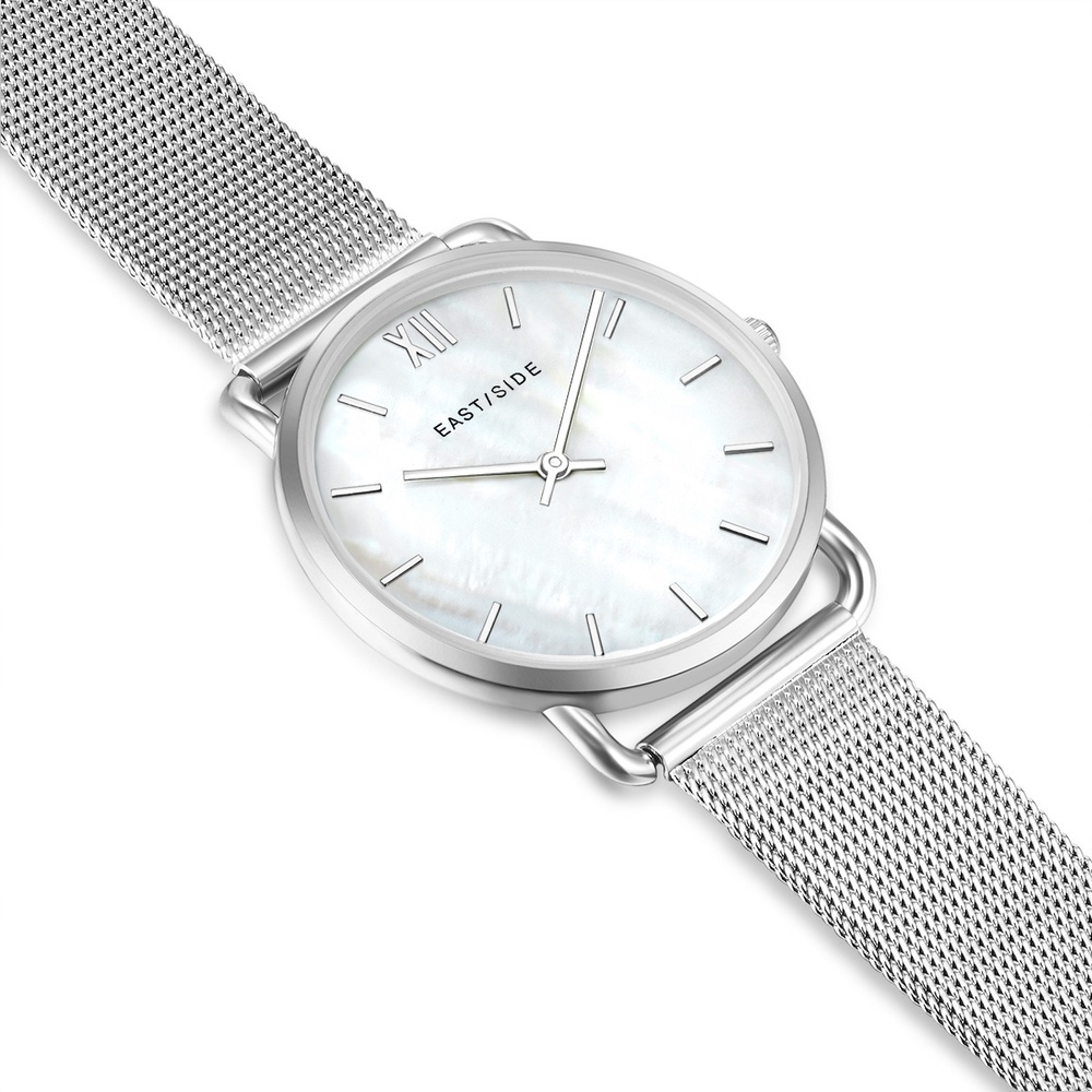 EASTSIDE Montre à quartz Pearl Moon en Argent Acier inoxydable en Argent Montre