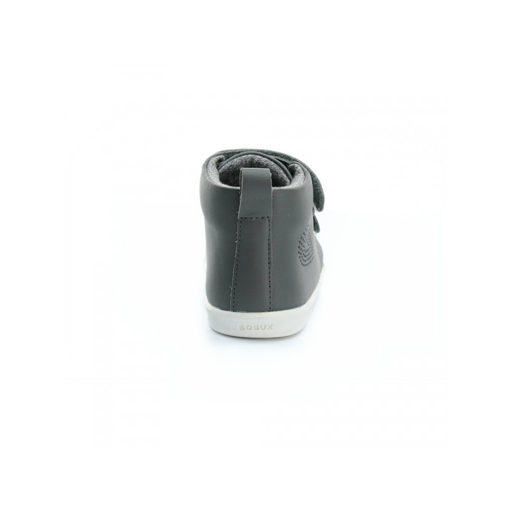 Bobux Hi Court Switch Smoke (silver/black) graue Mid Cut Barfußschuhe