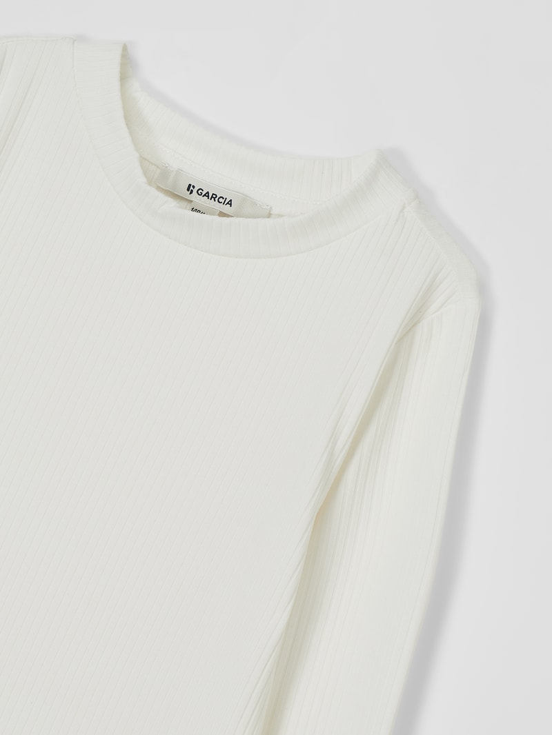 Longsleeve mit Viskose-Anteil in offwhite
