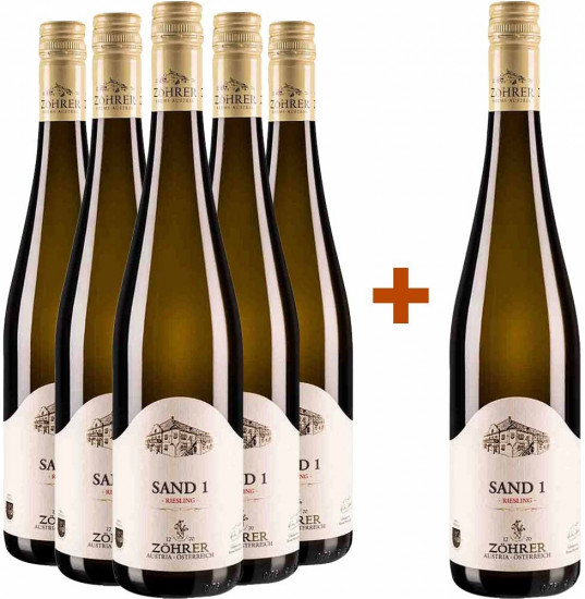 5+1 Paket SAND 1 Riesling trocken - Weingut Zöhrer