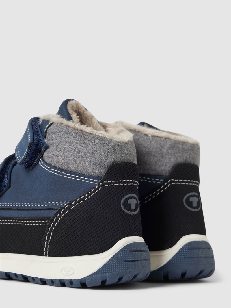 Boots mit Klettverschluss in dunkelblau