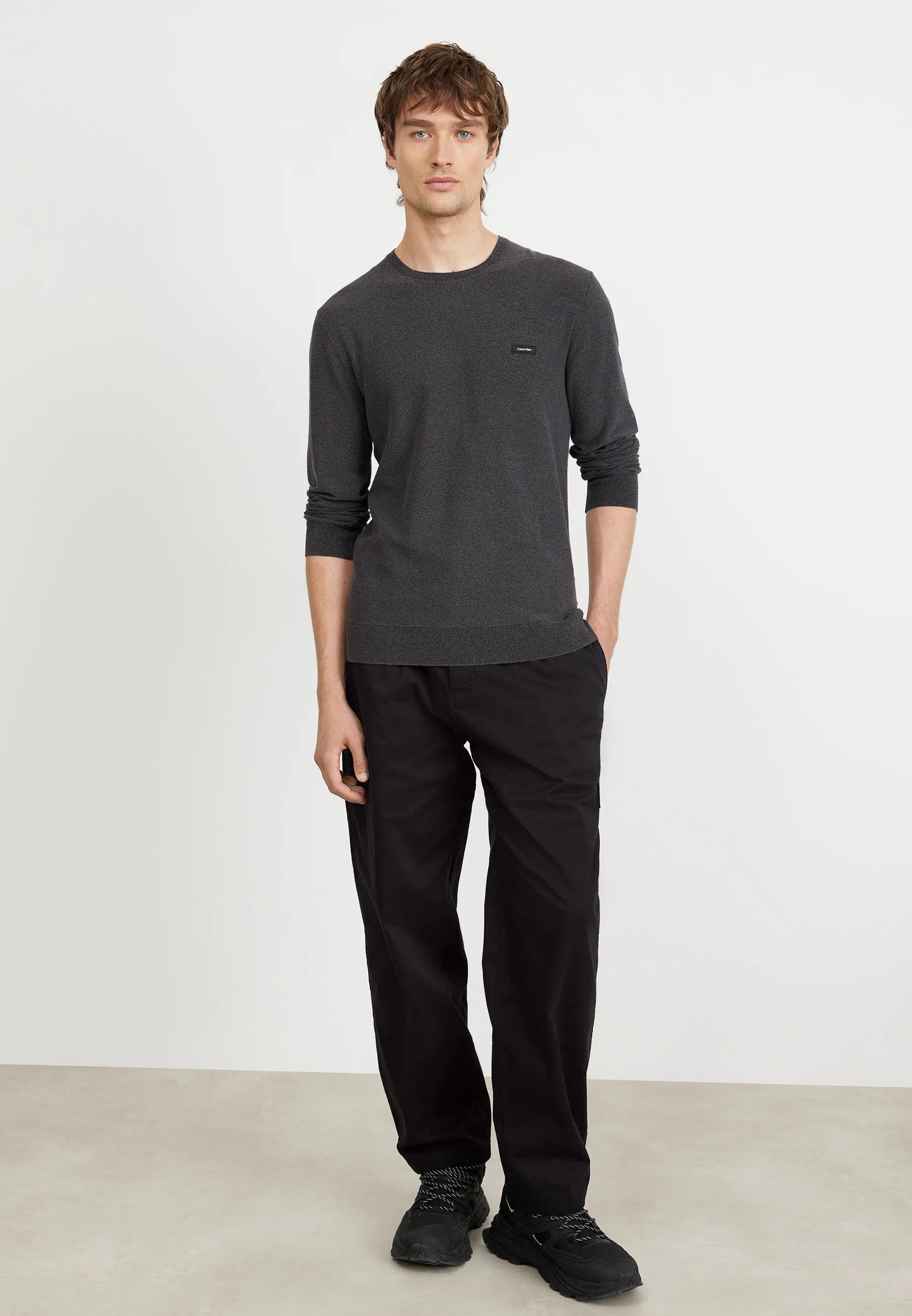 Calvin Klein Jeans BADGE TRIM PANT - Pantalones