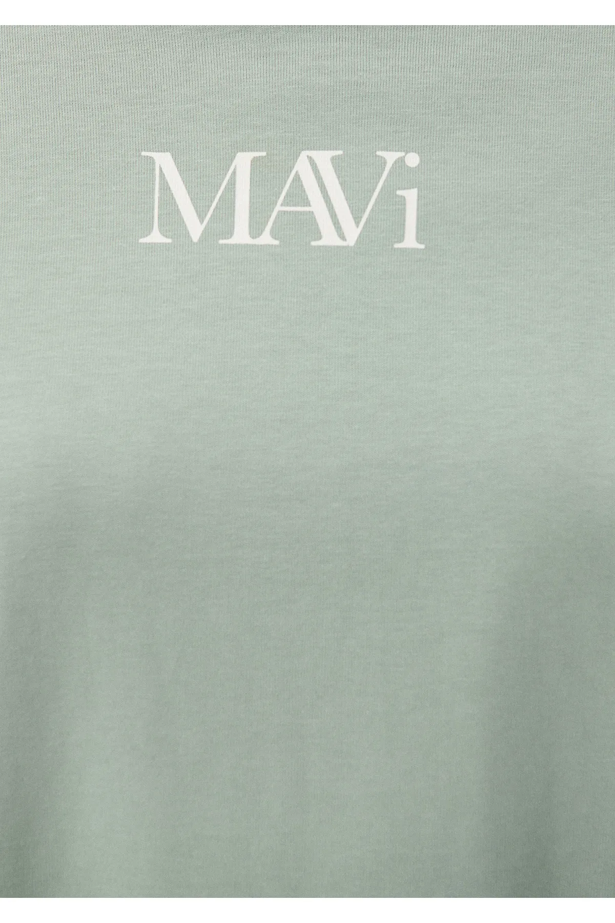 Mavi  Grünes T-Shirt mit Logo-Print, Übergröße/weiter Schnitt1611593-71787