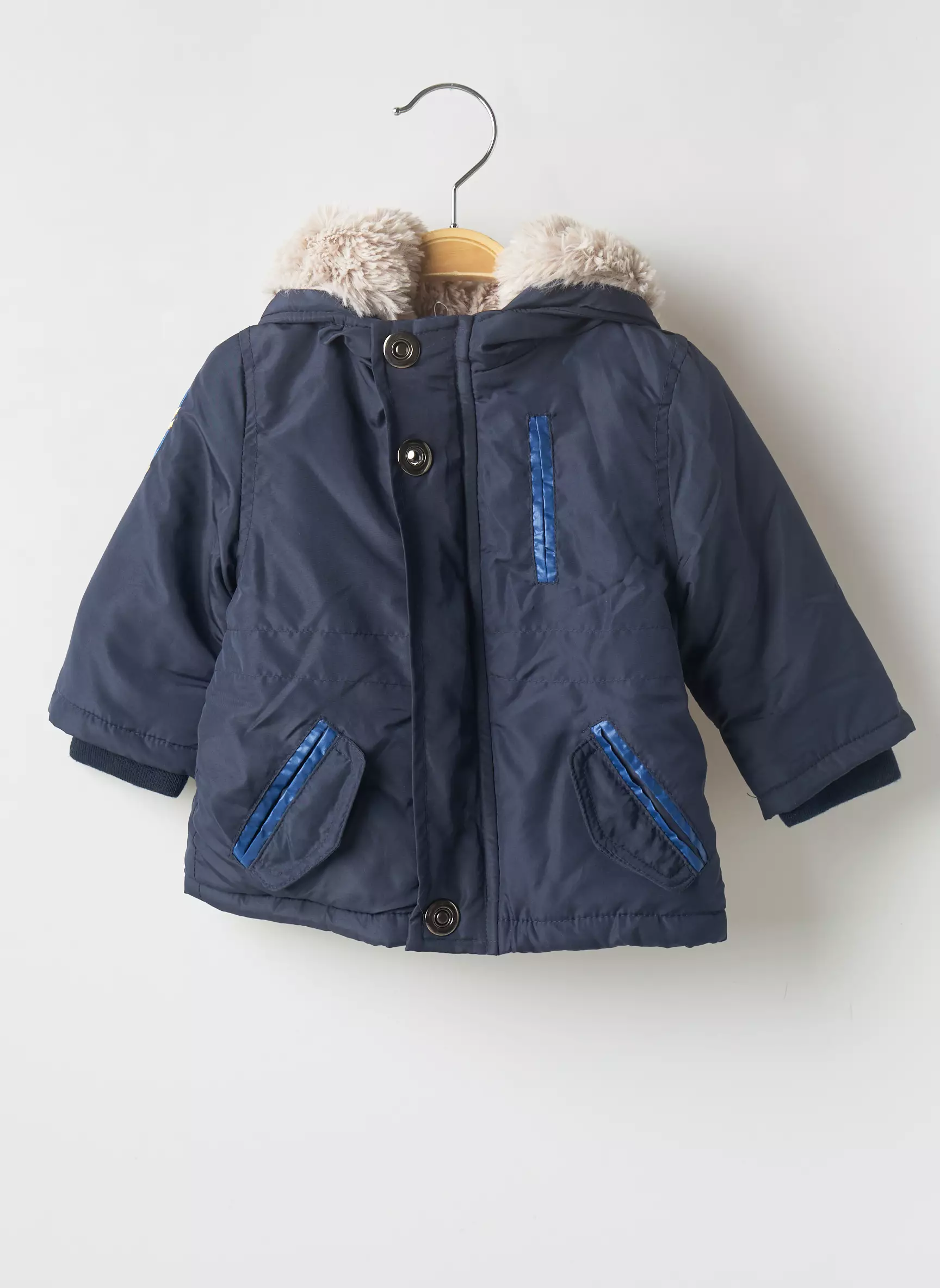 3 Pommes Parkas Garcon couleur bleu