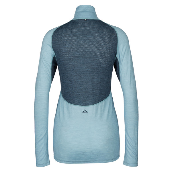 RUNNING MERINO 130 ZIP NECK W Damen - Funktionsshirt